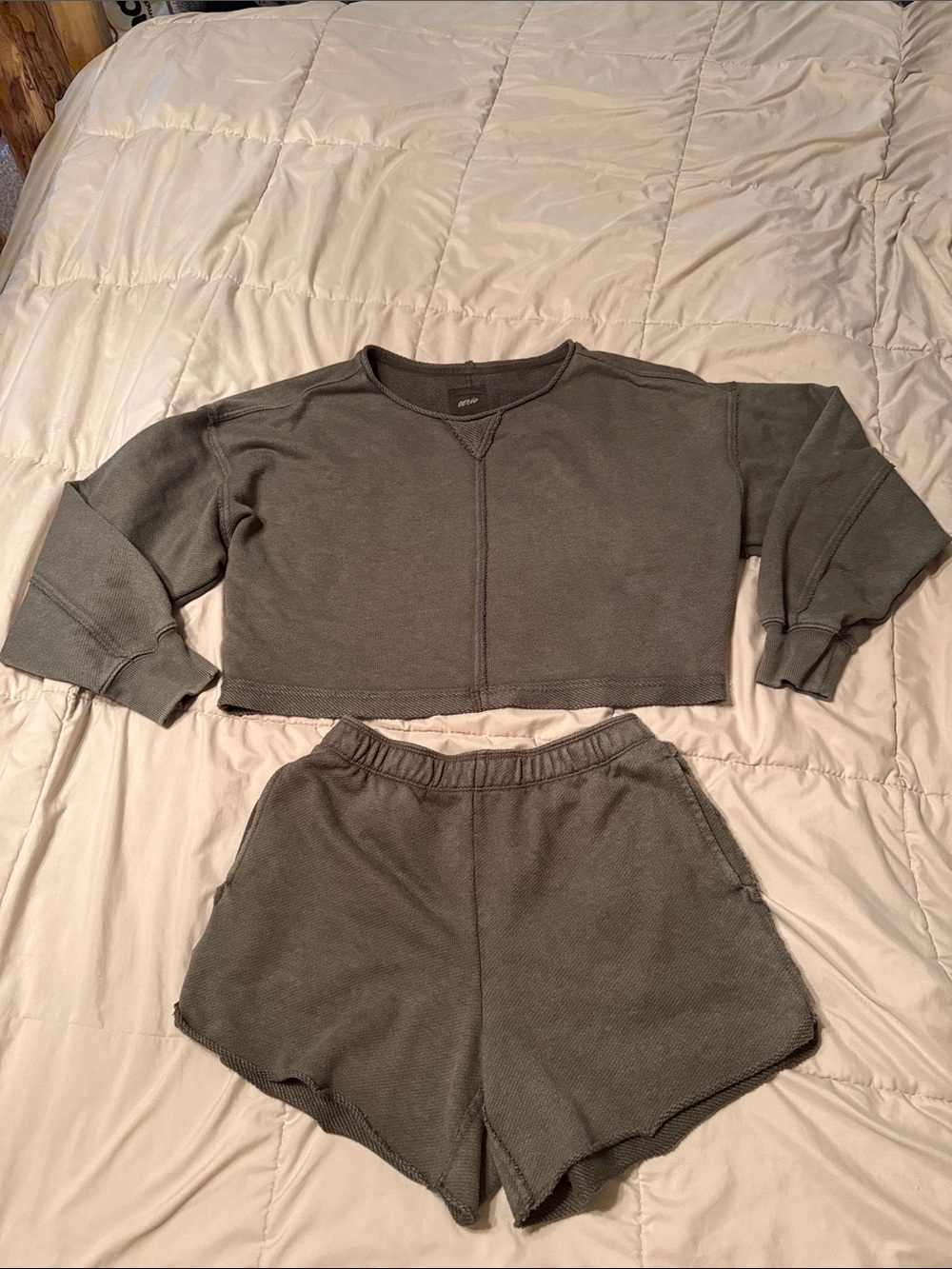 Aerie Cozy Olive Green Set